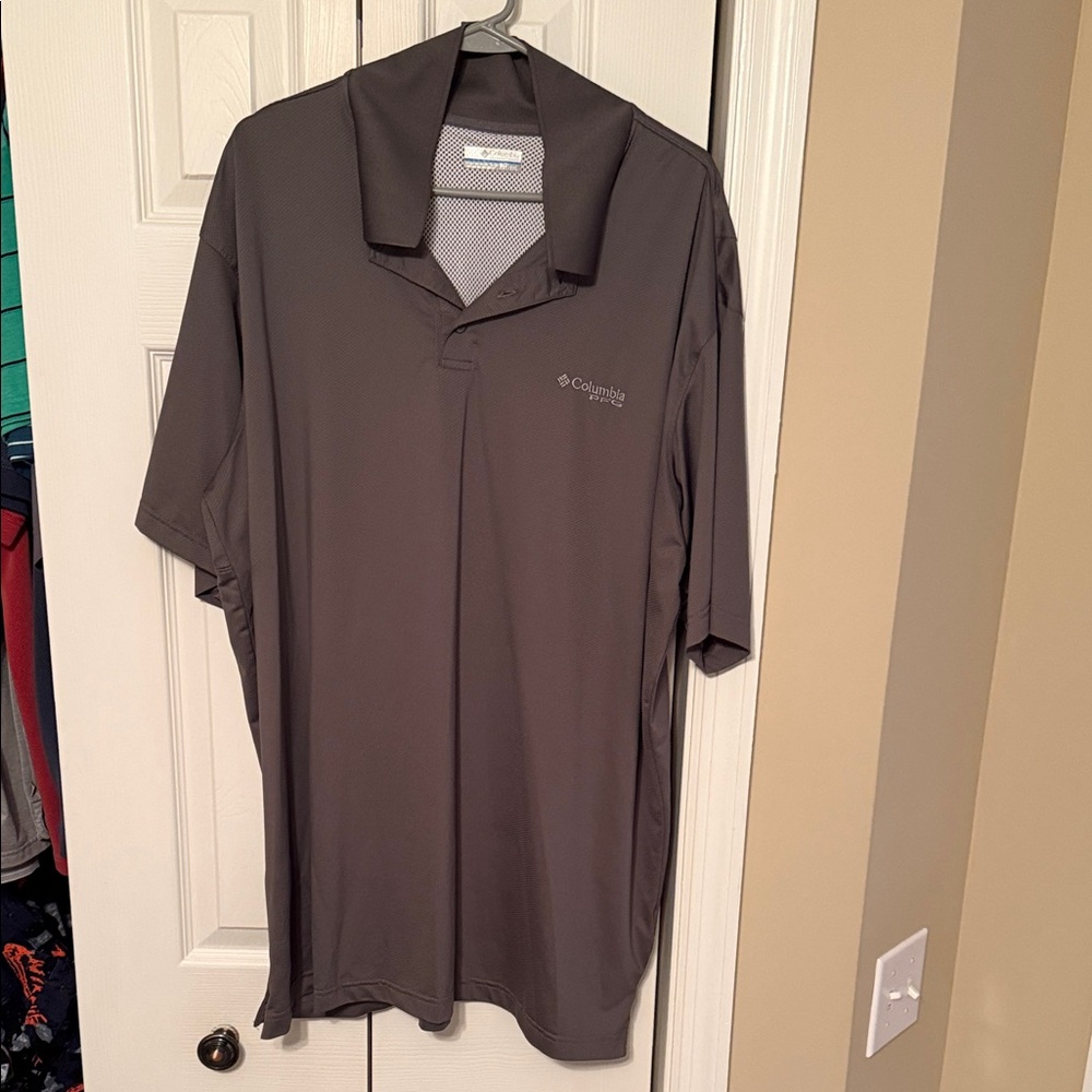Columbia Men's Charcoal Polo Shirt